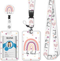 Rainbow Badge Holder Retractable Lanyard, Lanyards by Mcapirivo