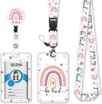 Rainbow Badge Holder Retractable Lanyard, Lanyards by Mcapirivo