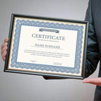 Elite Blue & White Parchment Certificate Papers - Image 7
