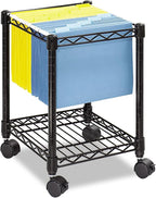 Safco Compact Rolling Cart, Fits Letter and Legal-Size Hanging Folders by SafcoProducts