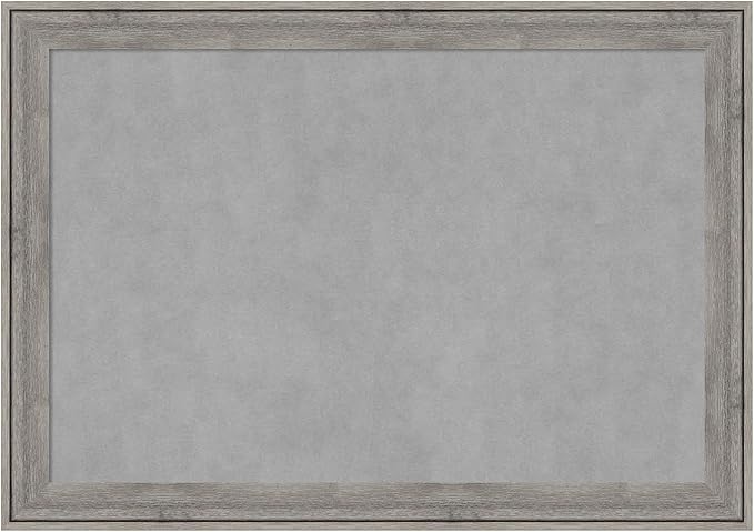 Amanti Art Grey Framed Magnetic Board 29x41 Large Vision Board by AmantiArt