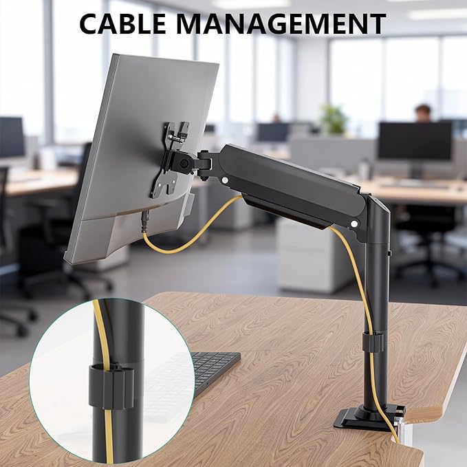 WALI Single Monitor Arm Desk Mount - Image 8