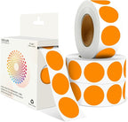 Orange 1 Inch Round Color Coding Labels by Unknown