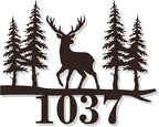 Personalized Metal Deer Address Signs by HYTSIGN