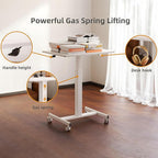 YDN Mobile Mobile Standing Desk, Adjustable Height Portable Laptop Desk - Image 3