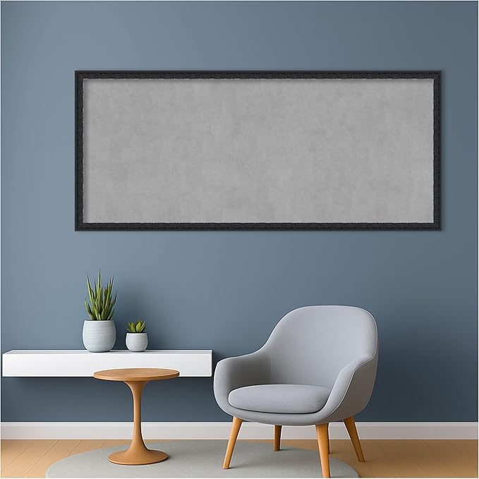 Amanti Art Black Framed Magnetic Board 22x50 Oversize Vision Board - Image 5