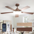 passky 52 inch brown sleek ceiling fans with, main product view