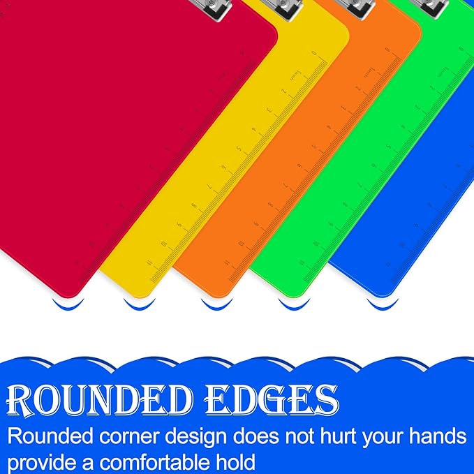 HERKKA 15 Pack Plastic Clipboards, A4 Letter Size, 12.5 x 9 Inch - Image 5