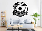 Personalized Palm Trees Family Name Sign, Custom Metal Palm Tree Sign, Custom - Image 5