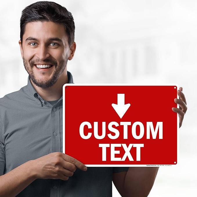 Custom Arrow, Custom Directional Sign, Down Arrow, 10x14 Inches, Rust Free .040 - Image 2