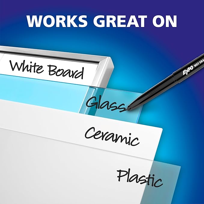 EXPO Wet Erase Markers, Semi-Permanent, Fine Tip, Organizing - Image 5