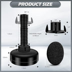 5 Set Adjustable Furniture Leveling Feet, Adjustable Leg Levelers - Image 2