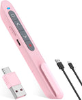 Presentation Clicker Rechargeable Pink Wireless Presentation Remote Presenter by HEYLACOOLX