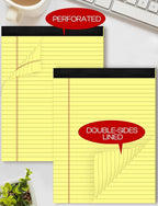 Yellow Legal Pads 8.5 x 11 Writing Pads Yellow Note Pads 8.5 x 11 Perforated - Image 5