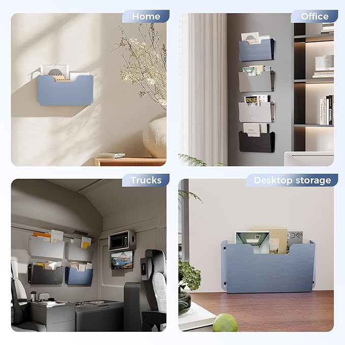 OSKIE DR POCKET RACK Wall-Mounted File Rack, Single Pocket, Metal Organizer - Image 9
