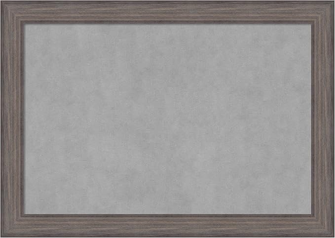 Amanti Art Grey Framed Magnetic Board 29x41 Large Vision Board by AmantiArt