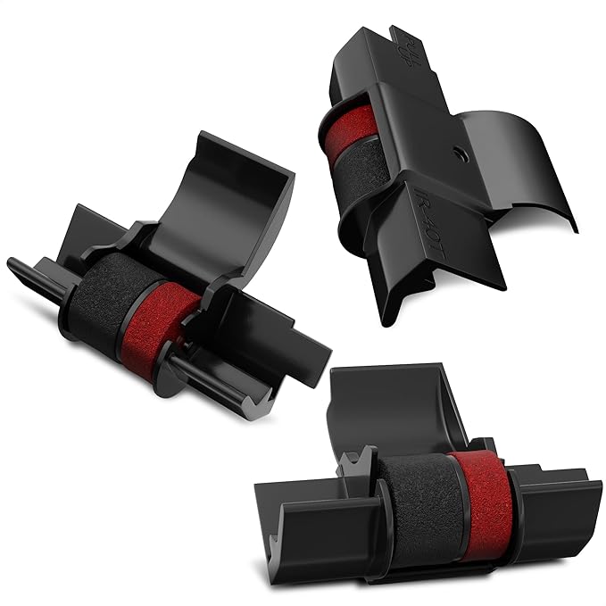 3 Pack IR40T Calculator Ink Roller, HR-100TM / Canon P23-DHV, P170-DH3 / Sharp by Home