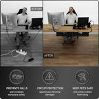 Under Desk Cable Management Tray no Drill – Wire Management - Image 5