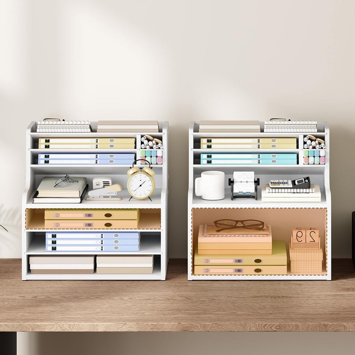 HOOBRO Desktop File Organizer, 7-Tier Desktop Letter Sorter, Mail Holder