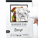 Bianyo Bleedproof Marker Paper Pad, 50 Sheets/Pad, 18 LB / 70 GSM, Glue-Bound - Image 5