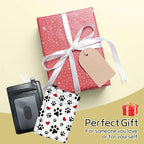 BWEGRHE Small Travel Wallets, Cute Dog Paw Prints Slim Minimalist Front Pocket - Image 7