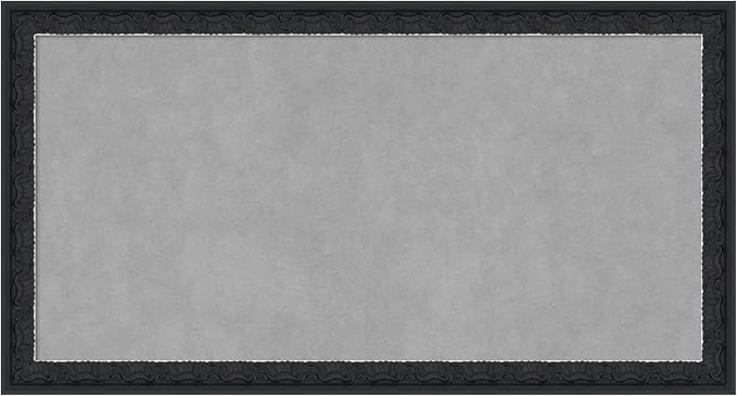 Amanti Art Black Framed Magnetic Board 14x26 Small Vision Board by AmantiArt