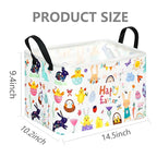 FUULOXE Storage Bin for Shelves Rectangle Closet Baskets Foldable Box - Image 2
