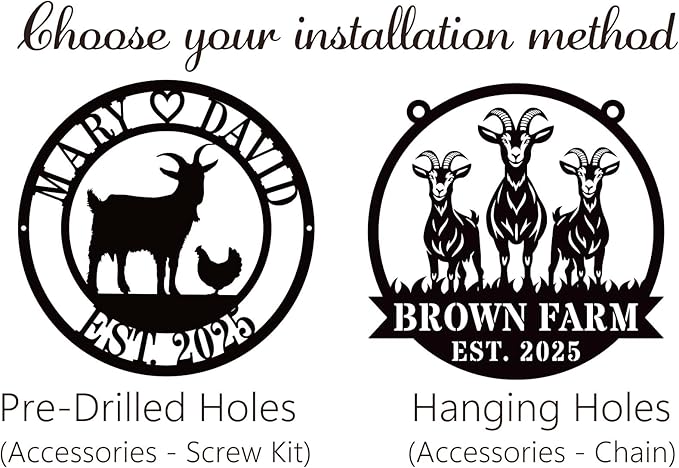 Personalized Chicken And Goat Farm Signs, Goat Farm Sign, Custom Hen House - Image 3