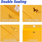 goefun 50 pack 9x12 expanable manilla envelopes showing dimensions