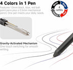 Shuttle Art 4 in 1 Multicolor Pen, 2 Pack Retractable Ballpoint Pens - Image 3