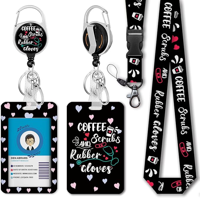 Funny Nurse ID Badge Holder by Giancomics