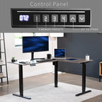 VIVO Electric Corner 63 x 47 inch L-Shaped Standing Desk, Memory Height - Image 5