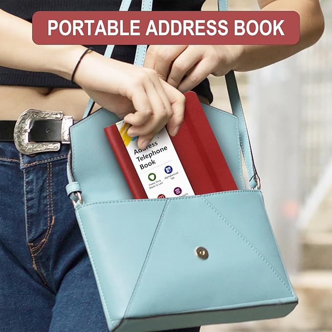 BLESWIN Address Book with Alphabetical Tabs, Hardcover Address Book - Image 6