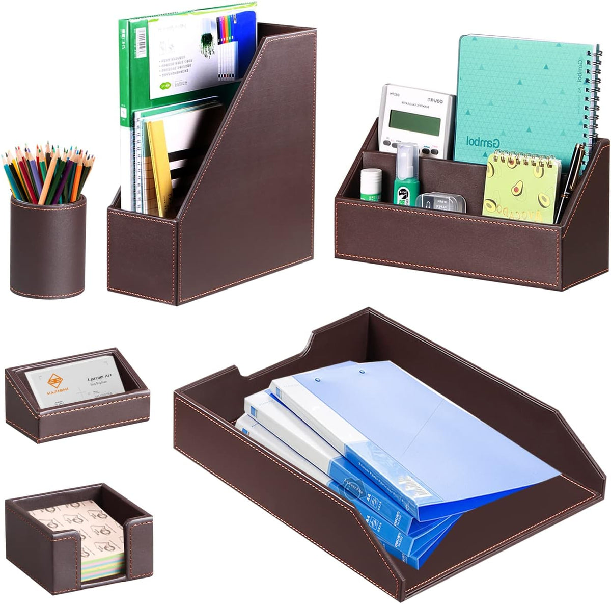 Desk Accessories and Workspace Organizers, 6 PCS Office Supplies Organization...