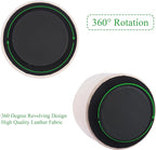 Hennaja Round Leather Art Supply Organizer, Remote Control Holder, 360 Degree - Image 4