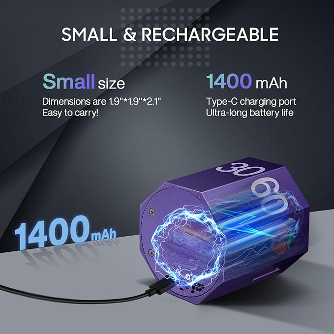 Digital Pomodoro Timer, Frosted Metal Productivity Cube Timer, 1.8 in LED - Image 6