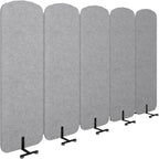 Natwind 5 Panel 122.8 x 71 in Office Room Privacy Protect Space Divider - Image 9