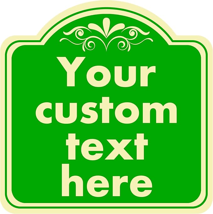 HK SIGNS Aluminum Custom Street Sign, Personalized Sign, Modern/Customizable by HKSIGNS