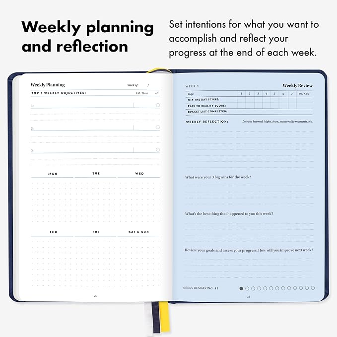 BestSelf 13-Week Self Journal & Goal Planner – Undated Daily ADHD-Friendly - Image 6