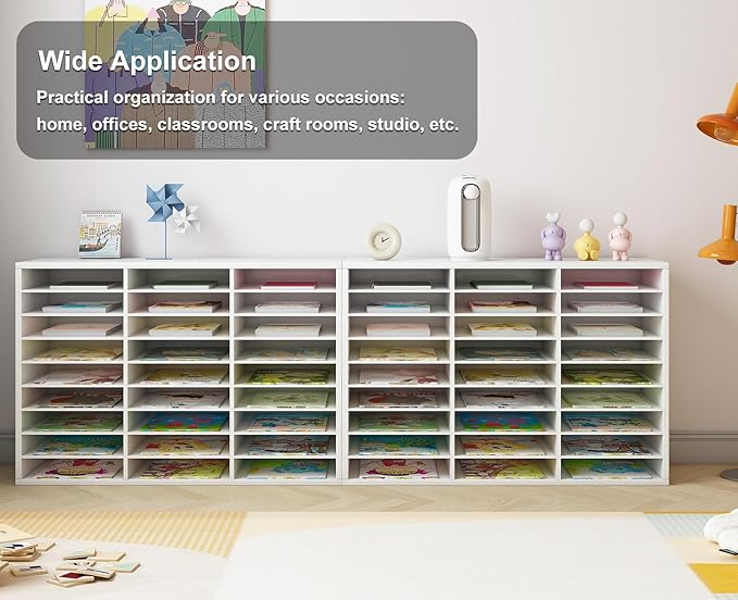 PAG Mail Sorter Organizer, Wood Literature Organizer, Student Mailbox - Image 5