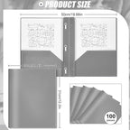 Lincia 100 Pcs Plastic Folders - Image 2