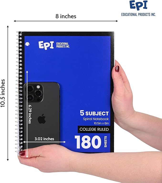 EPI Spiral Notebook | 5 Subject - Image 3