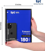 EPI Spiral Notebook | 5 Subject - Image 3