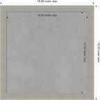 Amanti Art Grey Framed Magnetic Board 18x18 Small Vision Board - Image 4