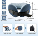 SPRFUFLY Soft Travel Pillow, 100% Memory Airplane Pillow - Image 2