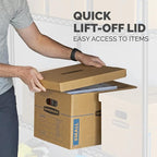 Bankers Box Small Classic Moving Box 15 Pack, Reinforced Handles, Tape-Free - Image 7