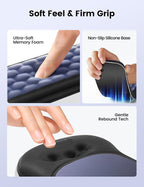 meatanty Keyboard and Mouse Wrist Rest Set, Ergonomic Wrist Pad Support - Image 6