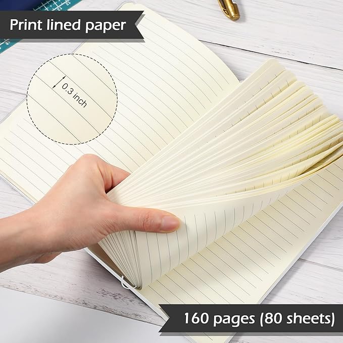 Honoson 20 Pack Lined Journal Notebooks A5 Hardcover Executive Notebook 5.5" x - Image 7