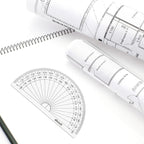 EBOOT 25 Pcs Math Protractors Plastic Protractor 180 Degrees, 4 Inches - Image 5