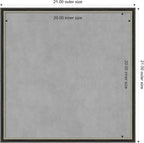 Amanti Art Black Framed Magnetic Board 21x21 Medium Vision Board - Image 3